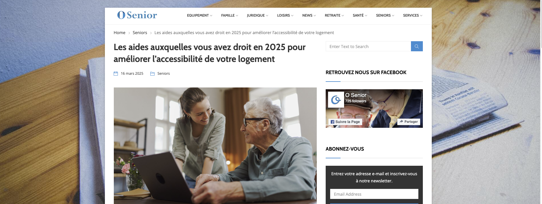 capture article osenior