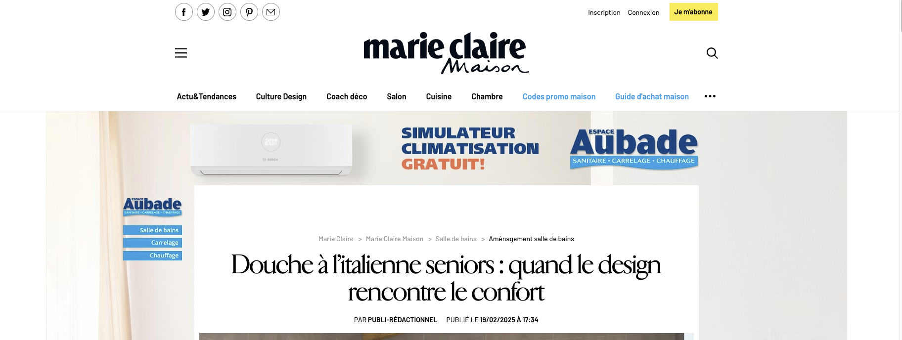 Capture article Marie-Claire