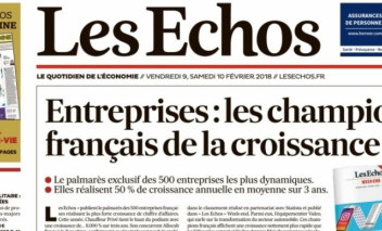 Indépendance Royale dans le Palmarès Les Echos  « Champions de la Croissance 2018 »
