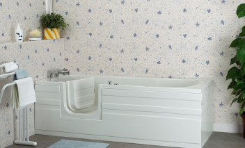 Baignoire à porte