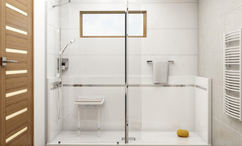 Anticiper perte mobilité douche